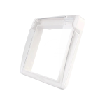 Nakładka bryzgoszczelna na gniazdo elektryczne biała - NW-61 - LIVOLO