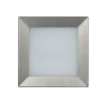 Oprawa ścienna do zabudowy LED 3,5W 2700K - MUR LED INOX D 04