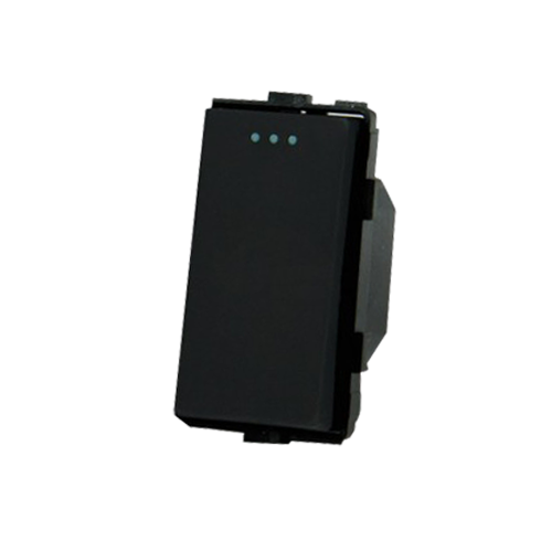 Mechanizm łącznika pojedynczego czarny - klawisz - ME614B - TOUCHME