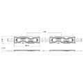 Moduł LED 3 diody 5050 - IP67 12V 0.96W - RGBW - rysunek techniczny