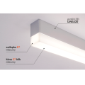 Profil aluminiowy LED LINEA20 czarny anodowany z kloszem - realizacja