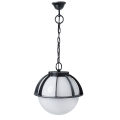 Lampa ogrodowa wisząca 1x E27 - KULE Z KOSZYKIEM 250 K 1018/1/KPO 250 - patyna srebro