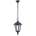 Lampa ogrodowa wisząca 1x E27 - RETRO MIDI K 1018/1/M  - patyna srebro