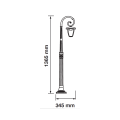 Lampa ogrodowa stojąca 1x E27 136cm - VT-737 - rysunek techniczny