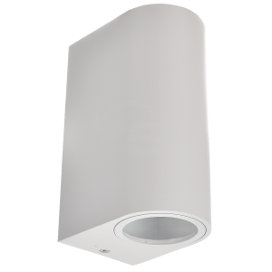 Lampa elewacyjna 2x GU10 - biała - VT-7652RD-W