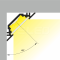 Profil aluminiowy LED TRIO10 anodowany z kloszem - 1mb - rysunek techniczny 