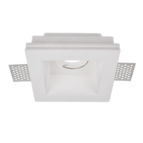 Sufitowa oprawa gipsowa podtynkowa - kwadratowa - 1xGU10