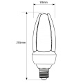 Żarówka LED E40 40W do lamp ulicznych - Biała Zimna 5500K rysunek techniczny