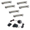 Klips LED na szybę - metalowy - 12V 0,25W + zasilacz - zestaw