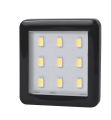 Punktowa oprawa meblowa LED SQUARE3 - Czarna - 12V 2,5W