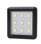 Punktowa oprawa meblowa LED SQUARE3 - Czarna - 12V 2,5W 