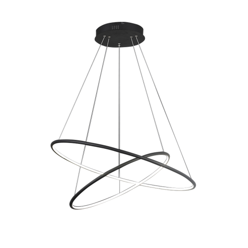 Lampa oprawa wisząca LED - ORION BLACK 508 Milagro - 53W 3000K 3710lm