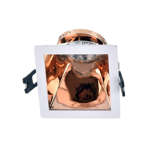 Sufitowa oprawa wpustowa VT-875-WR - stała - biały-różowe złoto