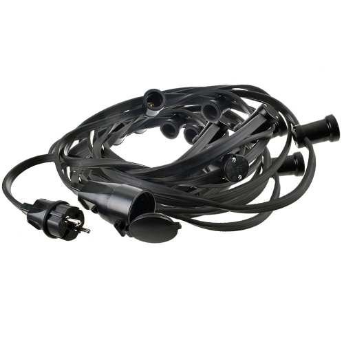 Girlanda ogrodowa do żarówek LED profesjonalna - 15mb - 15 gniazd E27