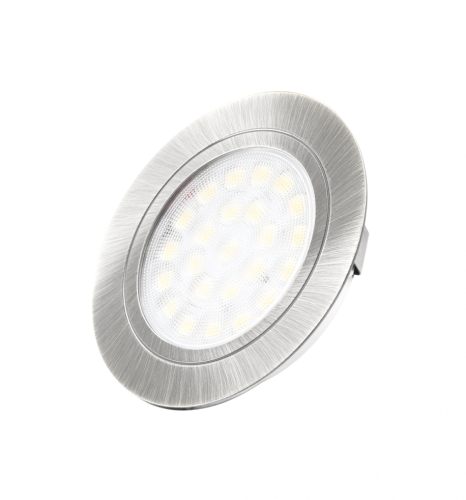 Punktowa oprawa meblowa LED OVAL - Aluminium - 12V 2W