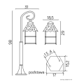 Lampa ogrodowa - CADIZ K 5002 3