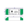 Zasilacz LED napięciowy z DIMM w kompaktowej obudowie 24V 3.125A 75W FTPC75V24-D - rysunek techniczny