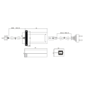 Zasilacz napięciowy desktopowy 12V 60W 5A - EBD6012 - rysunek techniczny