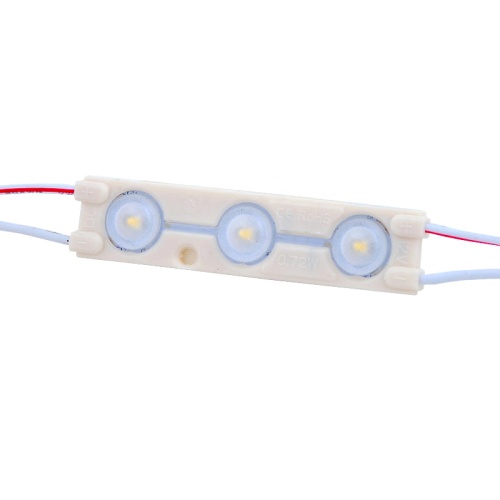 Moduł LED 3 diody 2835 - IP67 12V 0.72W - Soczewka
