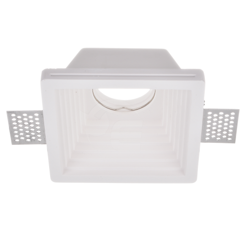 Sufitowa oprawa gipsowa ryflowana - kwadratowa - 1xGU10