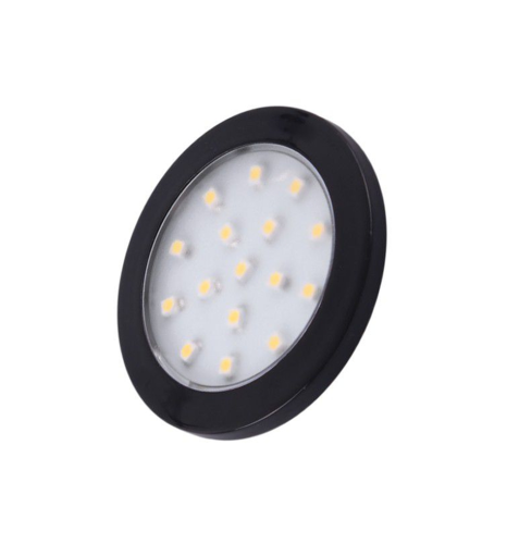 Punktowa oprawa meblowa LED ORBIT - Czarna - 12V 1,5W