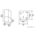 Lampa sufitowa 1x E27 - CUBE MAX CB-MAX S DG