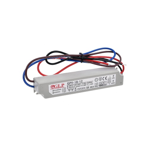 Zasilacz napięciowy hermetyczny IP67 12V 1.5A 18W GLP GPV-18-12