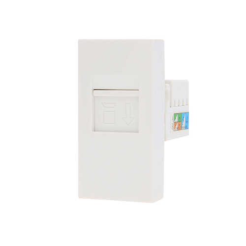 Moduł gniazda komputerowego RJ45 biały- WK-1-61 - LIVOLO