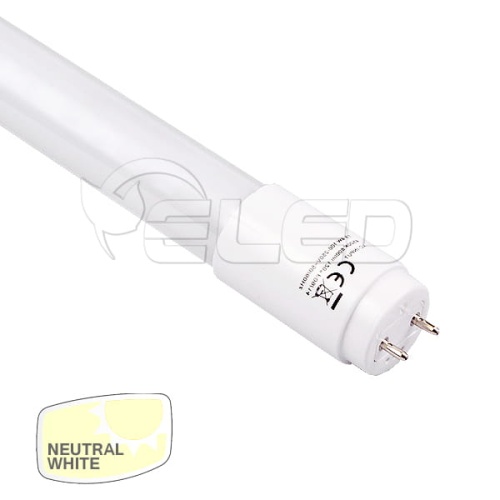  Świetlówka LED T8 G13 9W - 60 cm - Biała Neutralna 4500K - GLASS 
