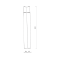 Lampa ogrodowa stojąca 1x GU10 80cm - VT-7615 - rysunek techniczny