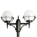 Lampa ogrodowa - parkowa stojąca regulowana 2x E27 - KULE Z KOSZYKIEM 200 OGMW 2 KPO