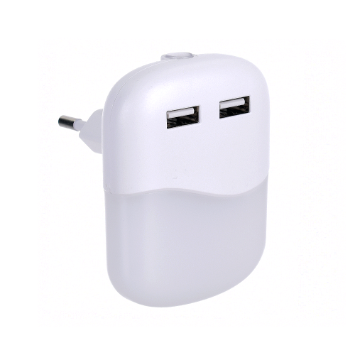 Lampka nocna LED z czujnikiem - USB - 0,45W 3000K - VT-83SQ