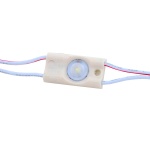 Moduł LED 1 dioda 2835 - IP67 12V 0.3W - Biała Zimna - Soczewka