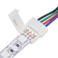 Złącze do taśmy LED - KLIP - RGB 10mm jednostronne z przewodem