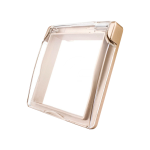 Nakładka bryzgoszczelna na gniazdo elektryczne szampańska - NW-63 - LIVOLO