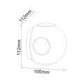 Lampa elewacyjna LED 4W 440lm - biała - VT-834-W - rysunek techniczny