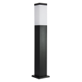 Lampa ogrodowa stojąca 1x E27 65cm - INOX KWADRAT SS802-650 BL