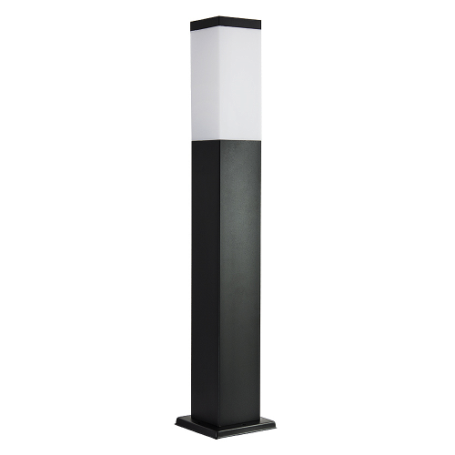Lampa ogrodowa stojąca 1x E27 65cm - INOX KWADRAT SS802-650 BL