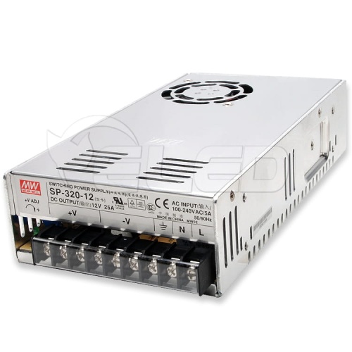 Zasilacz napięciowy modułowy Mean Well 12V 25A 300W SP-320-12 - Aktywny filtr PFC