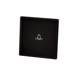 Mały szklany panel dotykowy pojedynczy dzwonkowy czarny - 1-sekcyjny - TM813B - TOUCHME