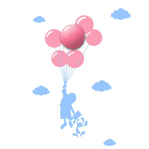 Lampka nocna - dziecięca LED - BALLONS 142 Milagro