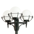Lampa ogrodowa - parkowa stojąca regulowana 3x E27 - KULE Z KOSZYKIEM 200 OGMW 3 KPO
