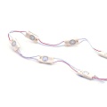 Moduł LED 1 dioda 2835 - IP67 12V 0.3W - Biała Zimna - Soczewka - łańcuch modułów LED