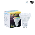 Żarówki LED RGB+CCT 4W GU10 230V + pilot FUT089 - 8 strefowy - (zestaw)- żarówka