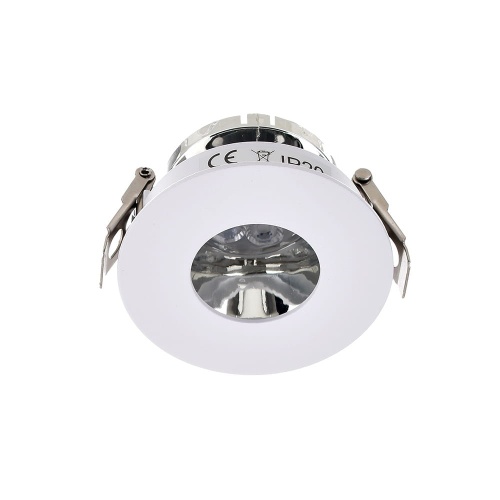 Sufitowa oprawa wpustowa VT-873-WC - ruchoma - biały-chrom