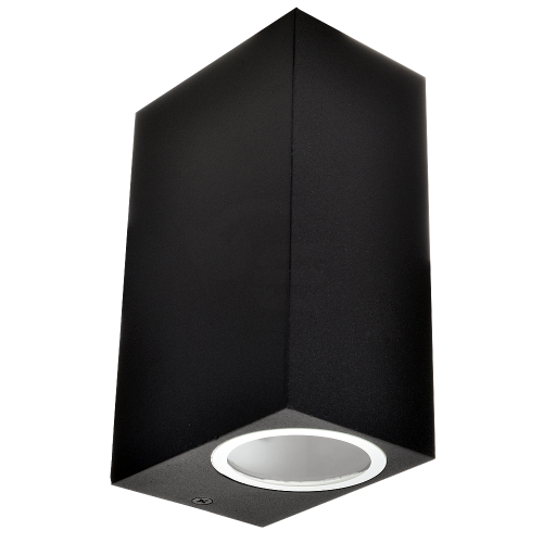 Lampa elewacyjna 2x GU10 - czarna - VT-7652SQ