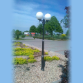 Lampa ogrodowa - parkowa stojąca regulowana 2x E27 - KULE CLASSIC OGMW 2 300