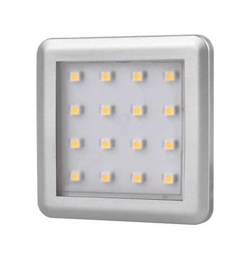 Punktowa oprawa meblowa LED SQUARE2 - Aluminium - 12V 1,5W