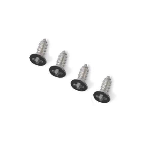 Wkręty czarne do zaślepek profili aluminiowych LED - kpl. 4 szt.