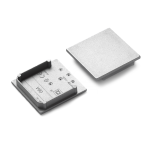 Zaślepki srebrne do profilu aluminiowego LED VARIO30-08 - kpl. 8 szt.   